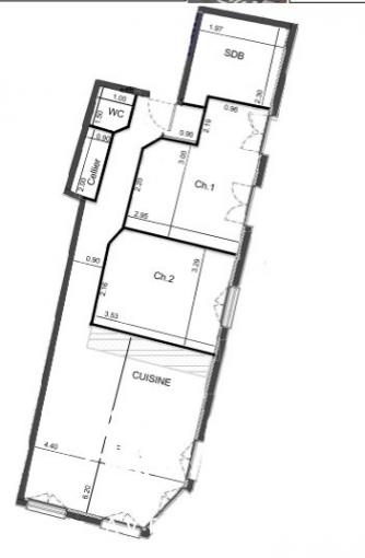 Tr�s bel appartement F3 proche CHU
