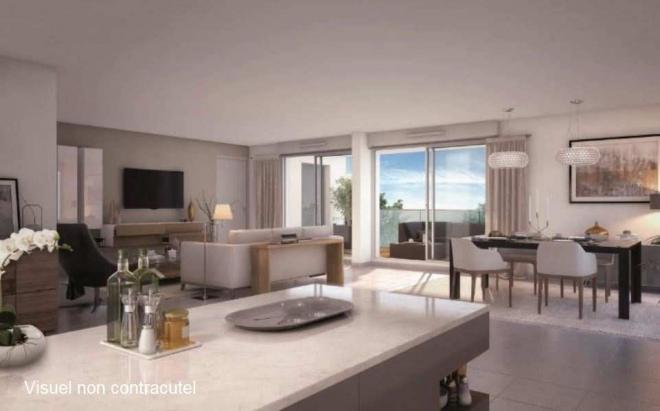 A vendre appartement T3 avec loggia de 14 m� dans Toulouse, m�tro Patte d'oie 

