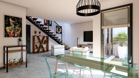 Villa T4 � vendre avec jardin et double terrasses � Castelginest
