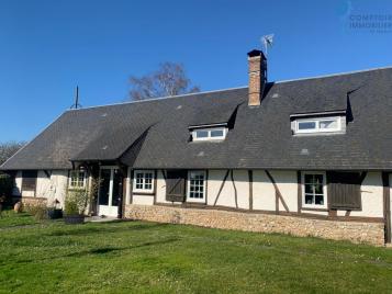 A vendre Dpt Eure (27) maison de charme P4 115 m2 sur terrain clos de 2179 m2
