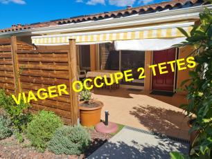 D�pt ARDECHE (07) A vendre RUOMS - VIAGER OCCUPE 2 TETES - T3 avec garage
