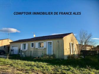ALES 30, VILLA  2006 PLAIN PIED AVEC GARAGE AU CALME SUR 468M2 CLOS
