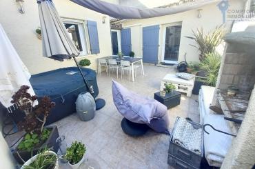 A vendre G�n�rac (30) En exclusivit�, Au calme Maison de village atypique en rez de chauss�, 1 chamb