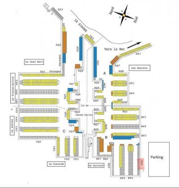 Place de port 7m x 2,5m Cannes Marina Mandelieu la Napoule
