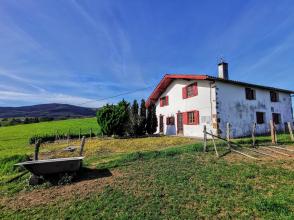 SUR LES HAUTEURS D'HASPARREN - MAISON DIVIS�E EN 2 APPARTEMENTS - 1230 M� DE TERRAIN - VUE D�GA