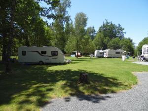 Camping, snack, piscine, mobil-home de luxe dans un endroit verdoyant et calme
