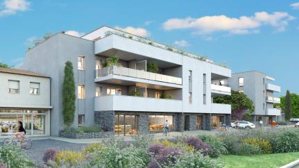 Appartement neuf au rez-de-chauss�e avec grande terrasse � Agde.
