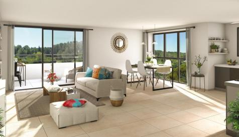 A SAISIR SUPERBE APPARTEMENT DE 3 PIECES BBC TERRASSE DANS UN QUARTIER CALME ET A PROXIMITE DES COMM