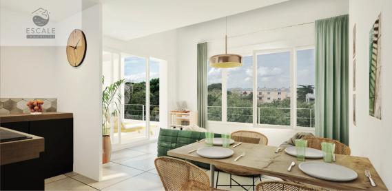 VENTE TYPE 4 EN DUPLEX + 2 PARKINGS SS QUARTIER TRIOLET A SETE
