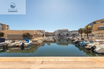 VENTE APPARTEMENT EN RDC SUR LA MARINA AUX QUILLES A SETE
