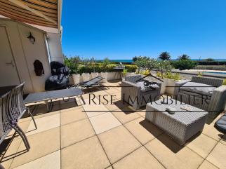 Appartement T3 de plus de 50m� avec terrasse d'environ 28m� avec superbe vue mer, place de park