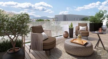 Appartement T4 attique de 3 chambres en vente avec une immense terrasse de 112M� � ANNECY LE VIEUX 7