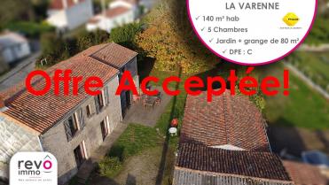 Maison Familiale de Caract�re 140m� / 5 chbres / Jardin + grange 80m�
