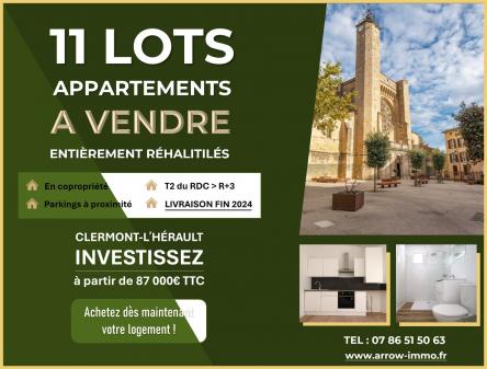 INVESTISSEMENT ou ACHAT appartement T2

