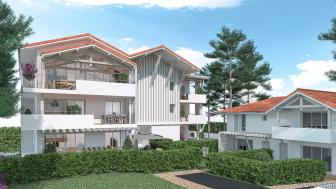 APPARTEMENT RDC T3 DE 74.03 M2 AVEC TERRASSE DE 32.18 M2 + JARDIN DE 82 M2 + CELLIER + GARAGE ET PAR