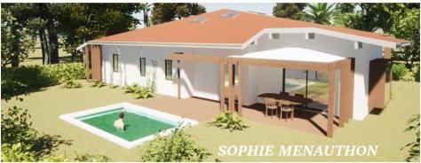 SUR GOLF DE SEIGNOSSE MAISON DE TYPE DE 4 PIECES DE 150 M2 AVEC GARAGE DE 20 M2 
