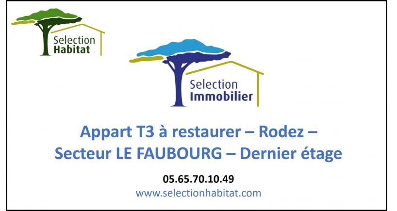 APPART T3 + DERNIER ETAGE - RODEZ -  Rnover

