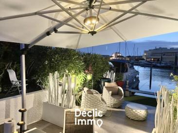 LE GRAU DU ROI MARINA Duplex  93 m avec appontement priv 12,5 x 4 m -Secteur PLAGE SUD 
