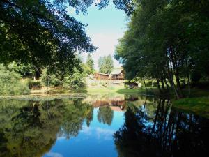 Propriété exceptionnelle de 5 hectares avec étang de pêche, île, maison principale, cabane de pêche,