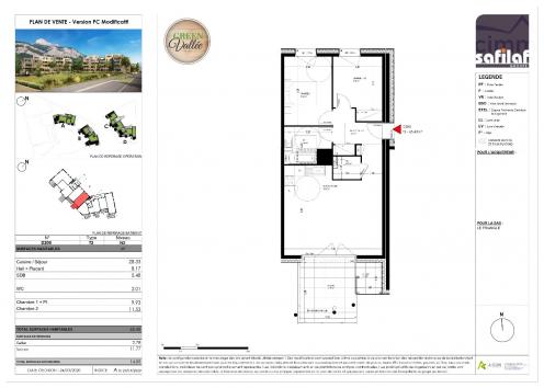 T3 de 65m2- Neuf - Balcon - Parc
