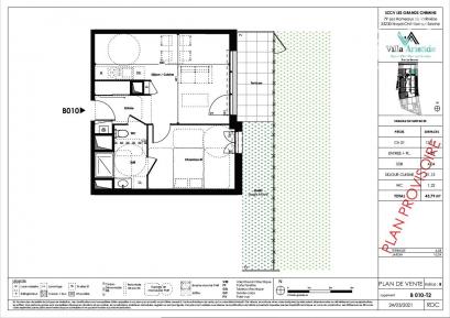 Appartement T2 43,79m �
