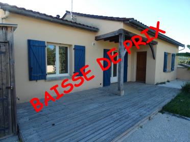 A vendre � Sarlat 24200 maison plain-pied 3 chambres sur un sous sol int�gral r�nov� en T4
