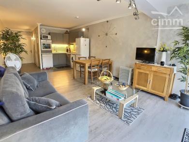 ACHAT - SAINT CYPRIEN PLAGE - APPARTEMENT REZ DE JARDIN - 2 PIECES- TERRASSE - PLACE DE PARKING PRIV