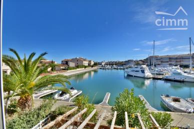 ACHAT - ST CYPRIEN PLAGE - APPARTEMENT TRAVERSANT - 2 PIECES  AU 1ER ETAGE VUE MARINA - RESIDENCE AV